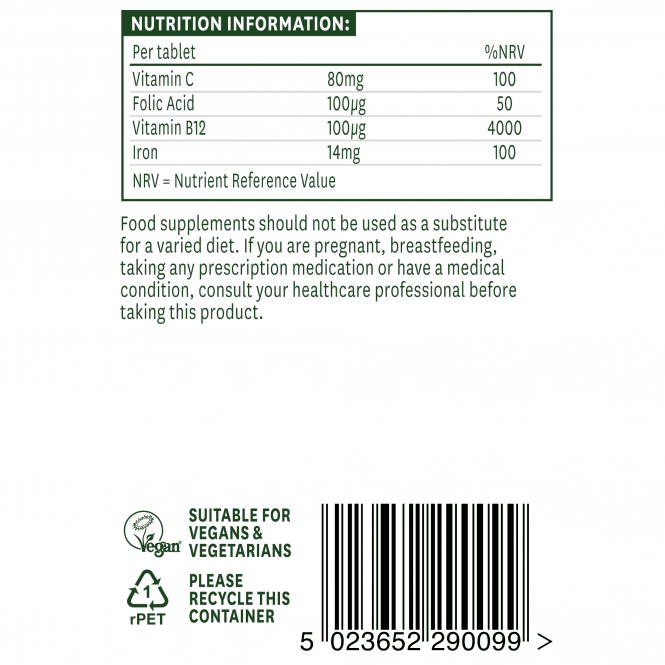 Nežna železna formula (železo bisglicinat) 14mg 90 tablet Natursaid