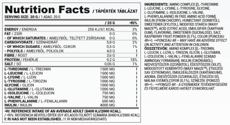 Amino sorbet | Amino sladoled, pripravljen za zmrzovanje-20 gramov