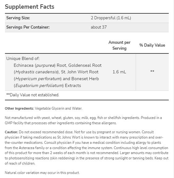 Echinacea in Goldenseal glicerit - 59 ml