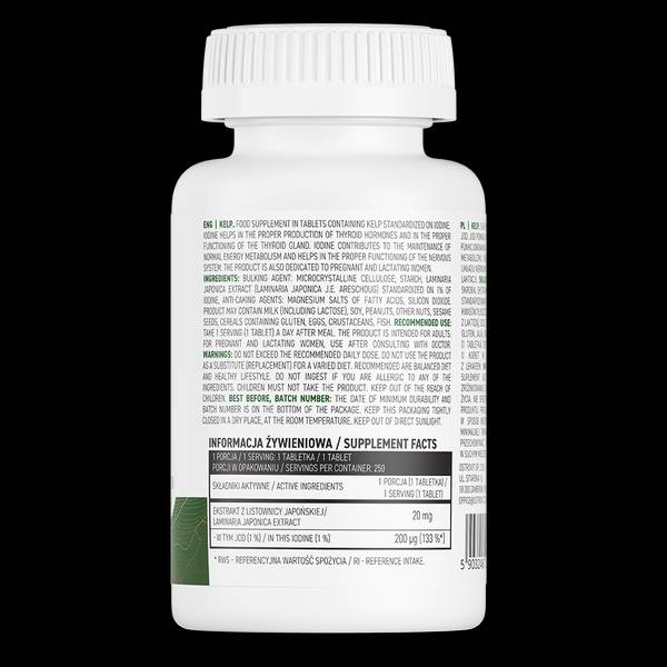 KELP 200 mcg | Naravni vir joda 250 tablet