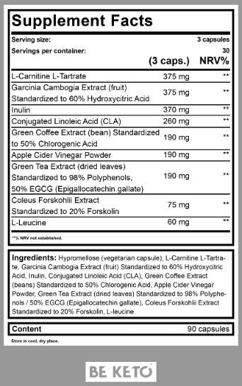 Keto Burn | z l -karnitinom - 90 kapsul