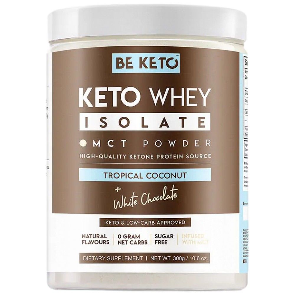 Keto Whey izolat + mct - 300 gramov