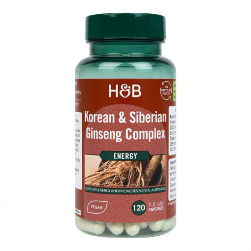 Korejski in sibirski kompleks Ginseng - 120 kapsul