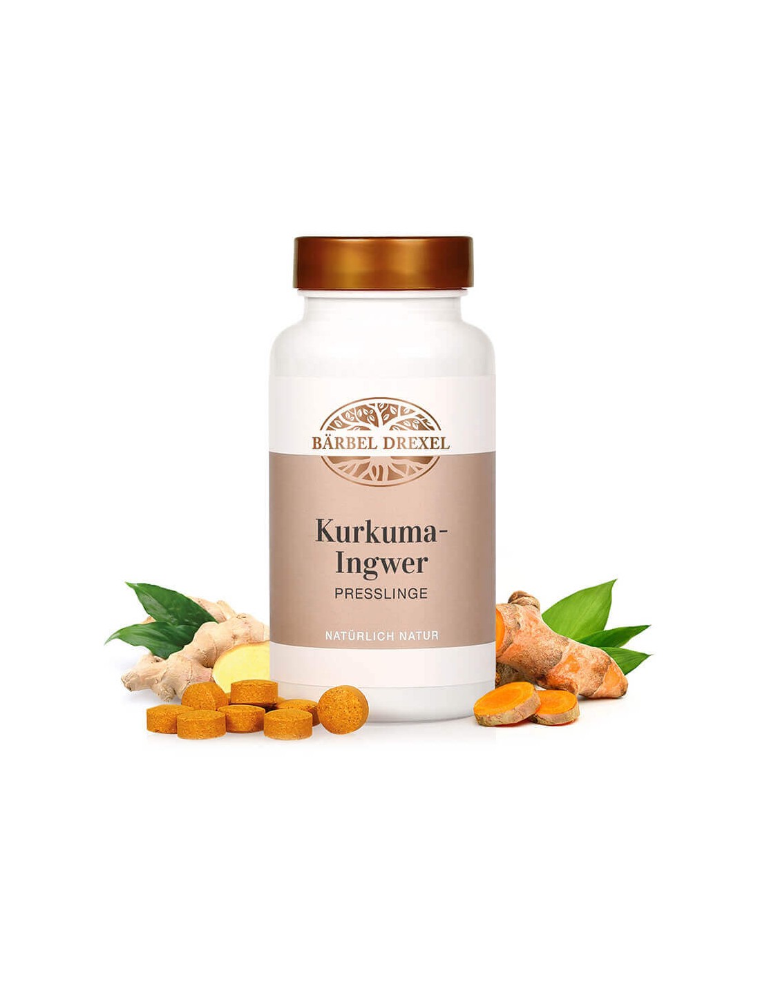 Kurkuma-Ingwer/ Kurkuma, ingver in vitamini, 180 tablet <tc>Bärbel Drexel</tc>