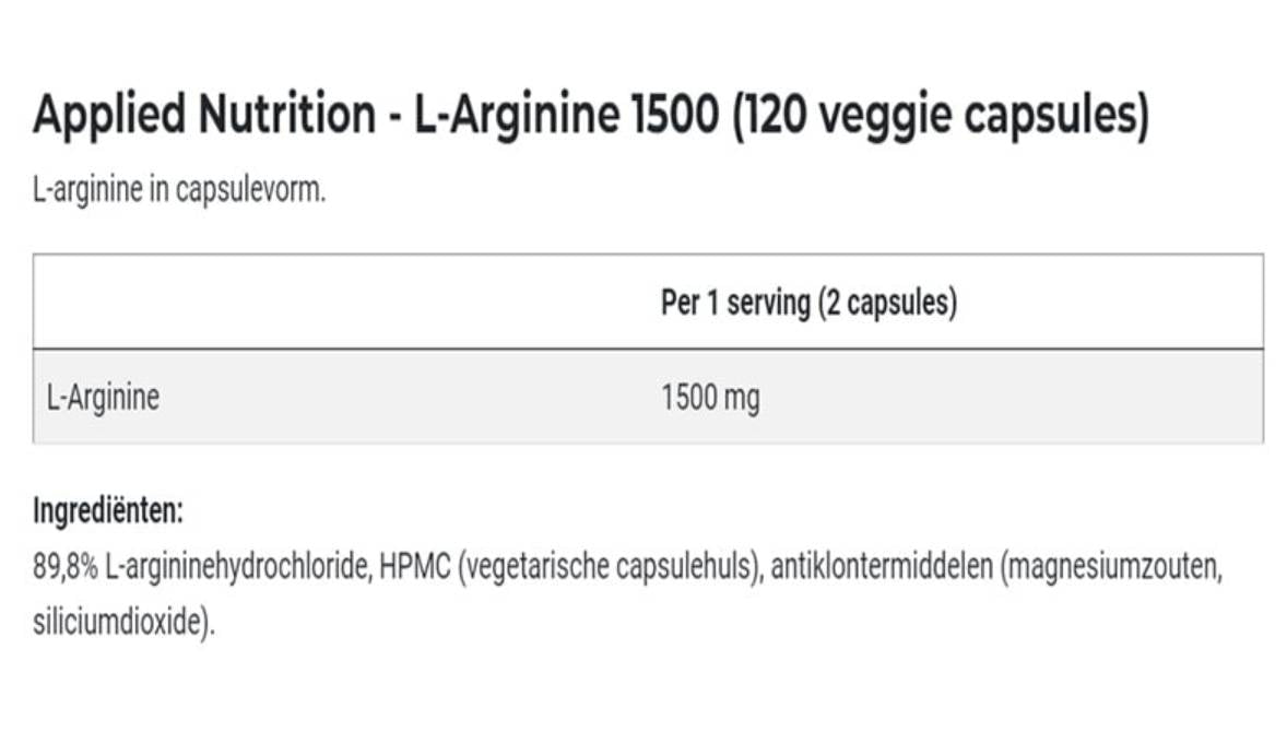 L -arginin 1500 - 120 kapsul