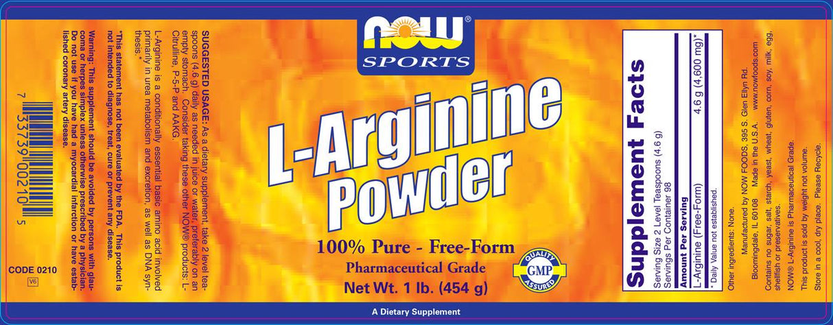 L -arginin prah - 454 gramov