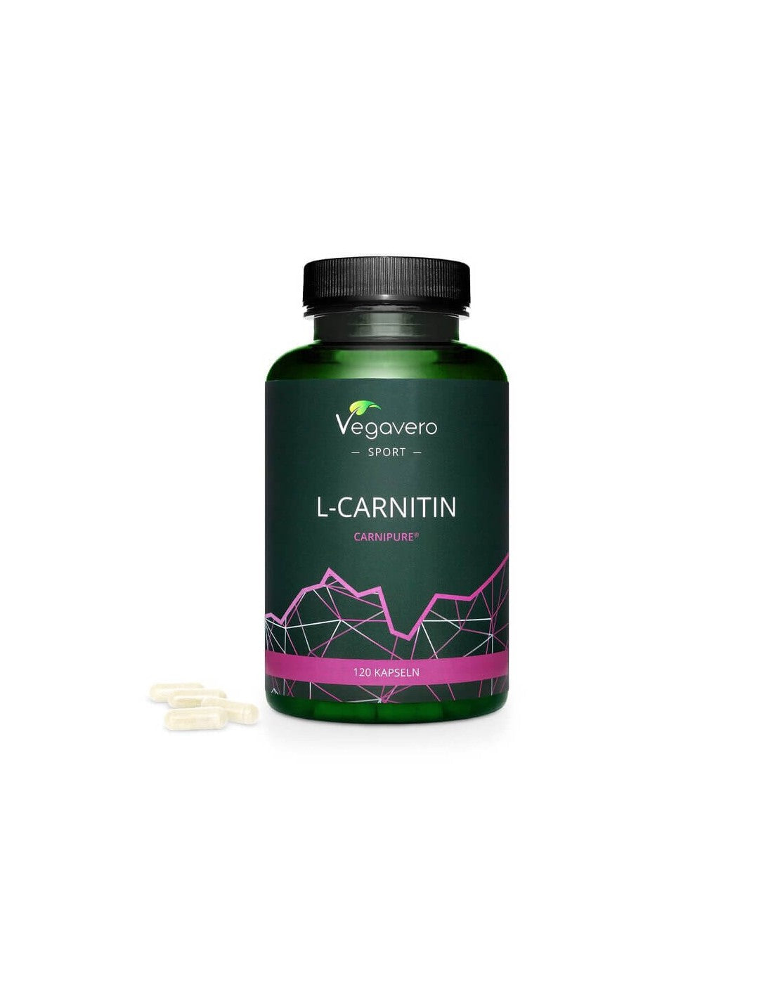 L-karnitin, 120 kapsul, 100% vegansko <tc>Vegavero</tc>