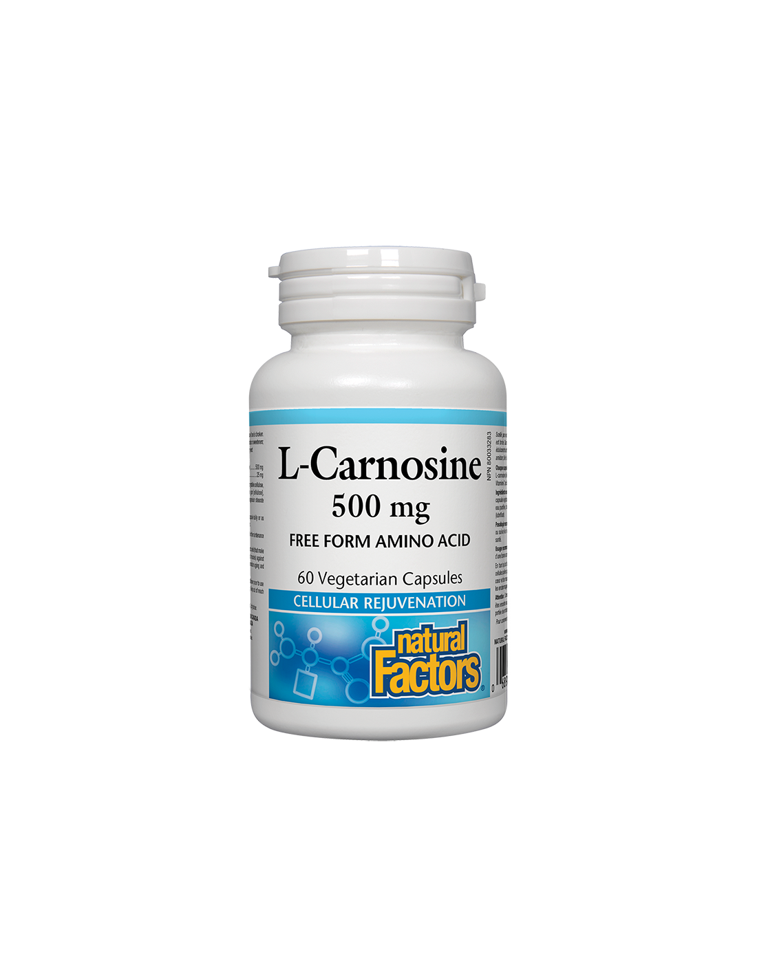 L-karnozin/ L-karnozin 500 mg x 60 kapsul <tc>Natural Factors</tc>
