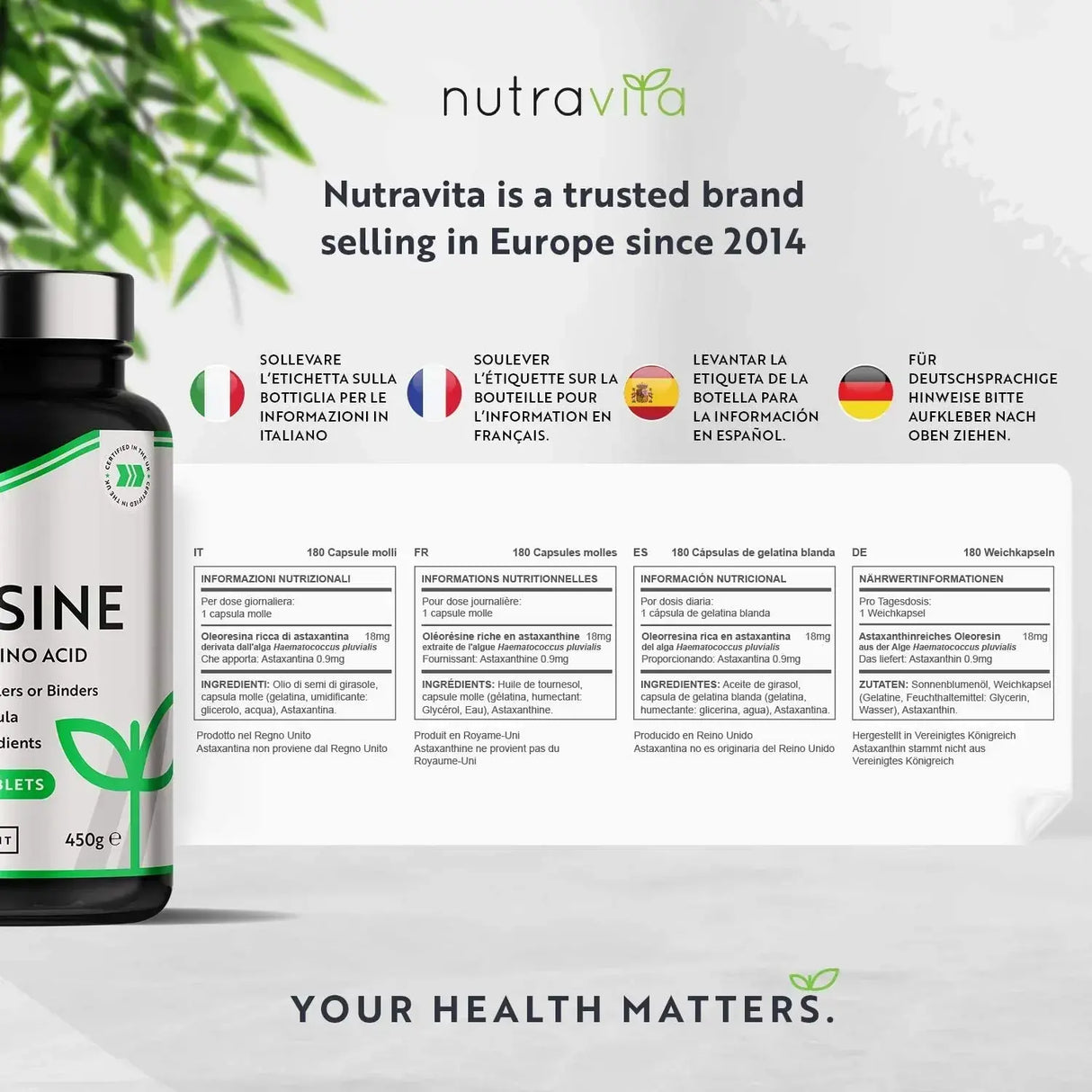 L-Lysine 1100mg 240 Veganske tablete