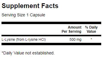 L -lizin 500 mg - 100 kapsul