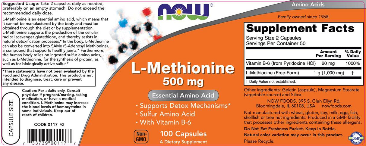 L -metionin - 100 kapsul