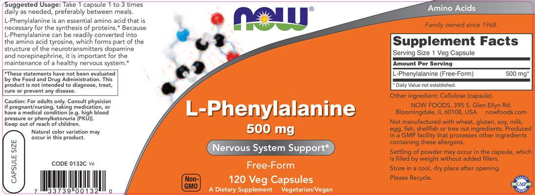 L -fenilalanin 500 mg - 120 kapsul