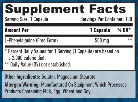 L-fenilalanin 500mg / 100