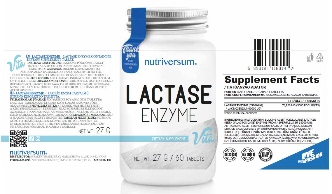 Laktazni encim - 60 tablet