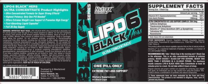 Lipo 6 njenih črnih uc 60 kapsul