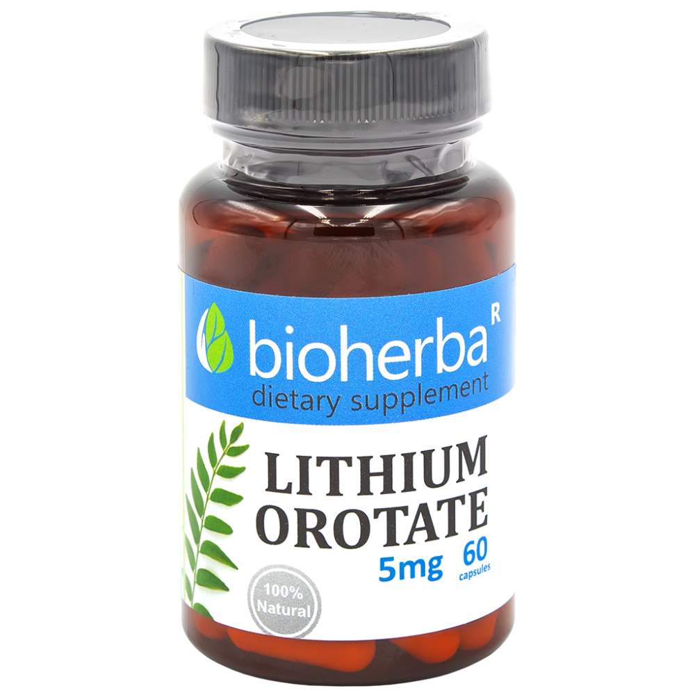 Litijev orotat 5 mg 60 kapsul