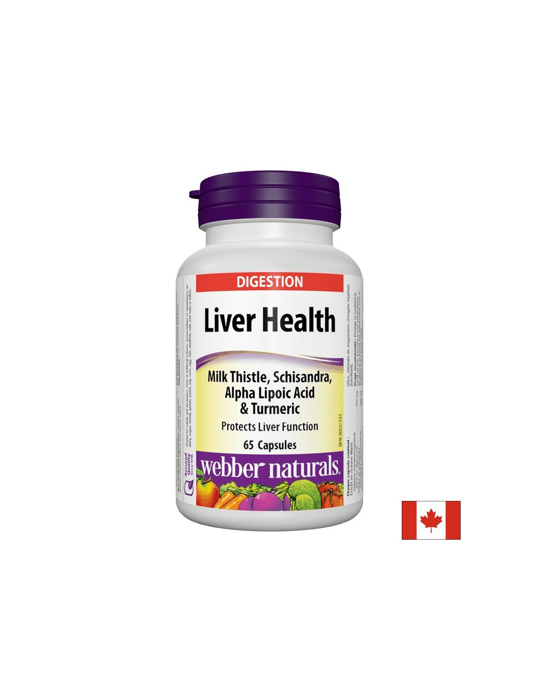 Zdravje jeter x 65 kapsul <tc>Webber Naturals</tc>
