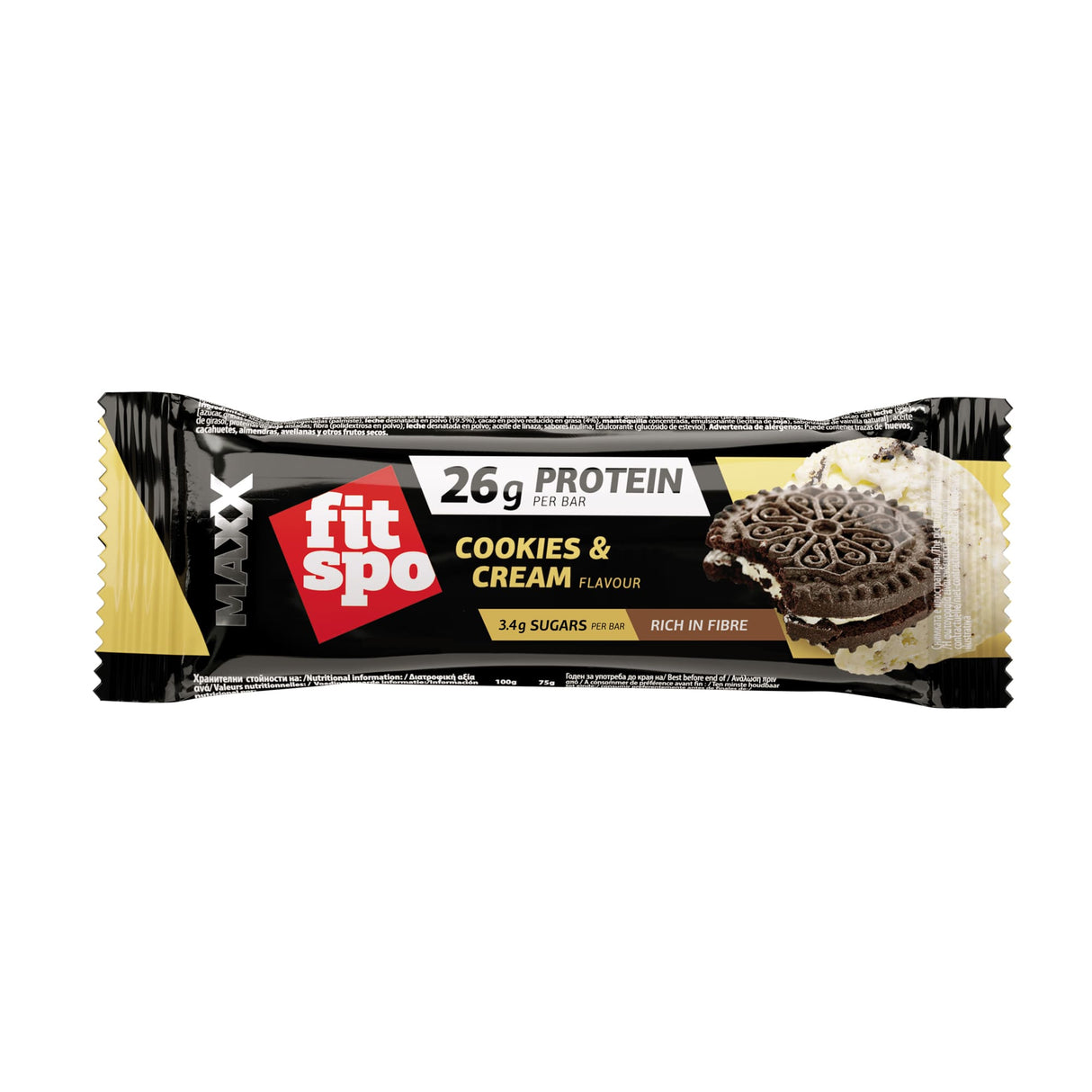 Maxx bar piškoti in smetana - 12 x 75 gramov