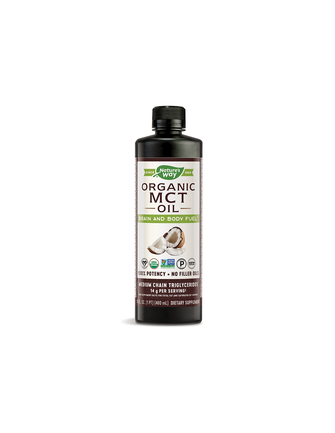 MCT olje 100% organsko - 480 ml