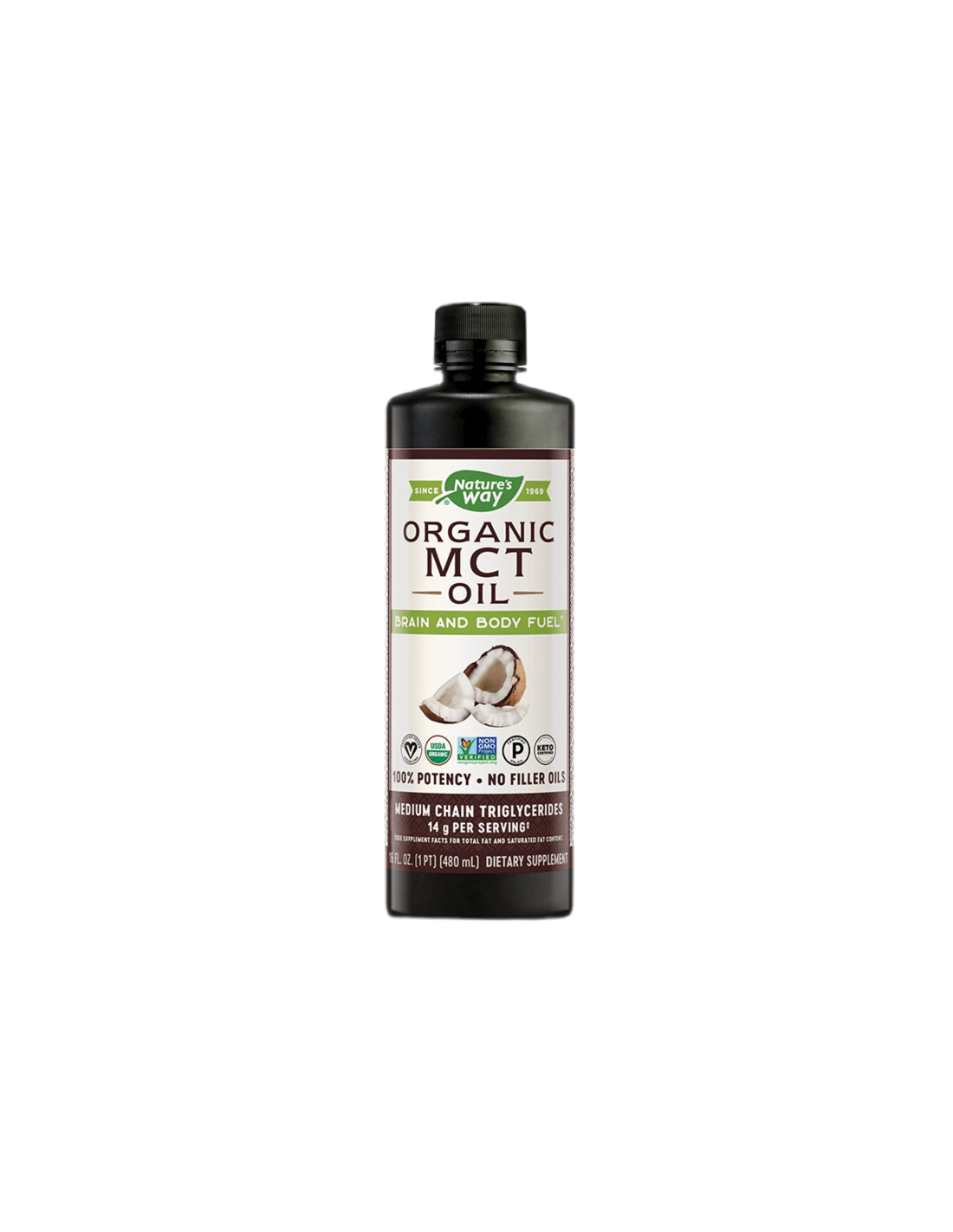 MCT olje 100% organsko - 480 ml
