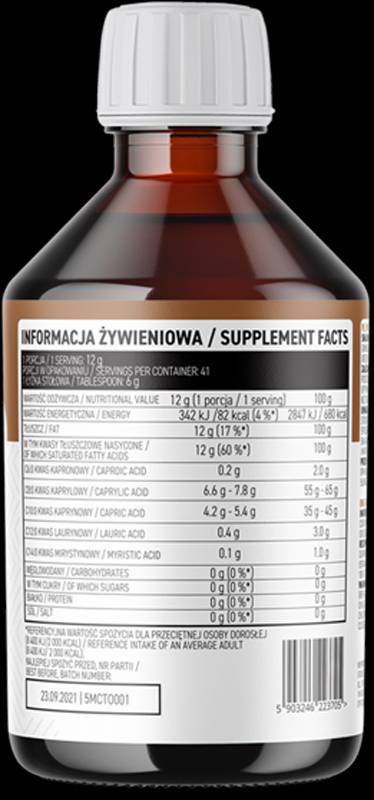 MCT olje 500 ml