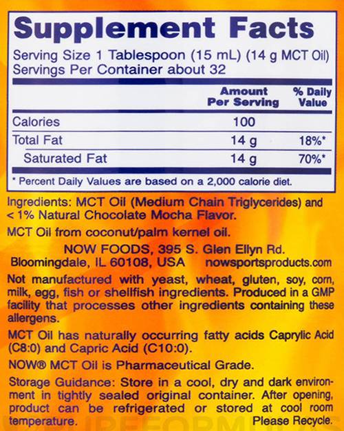 MCT olje - aromatizirano - 473 ml