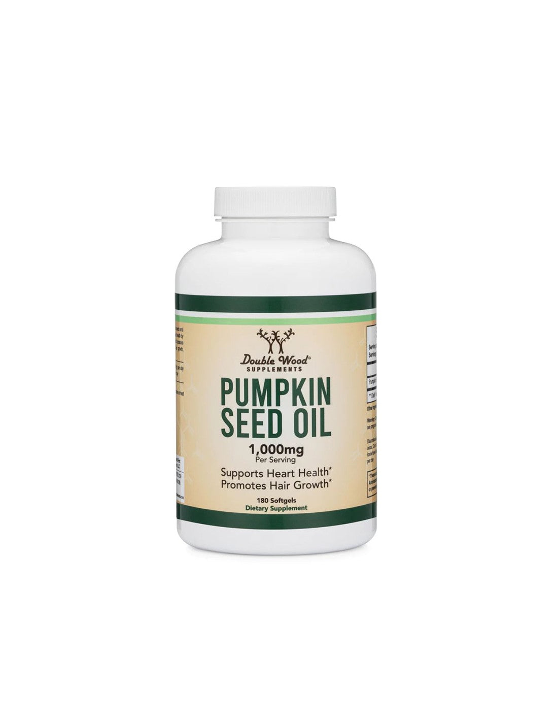 Bučno olje - Pumpkin Seed Oil, 180 <tc>Double Wood</tc> mehke kapsule