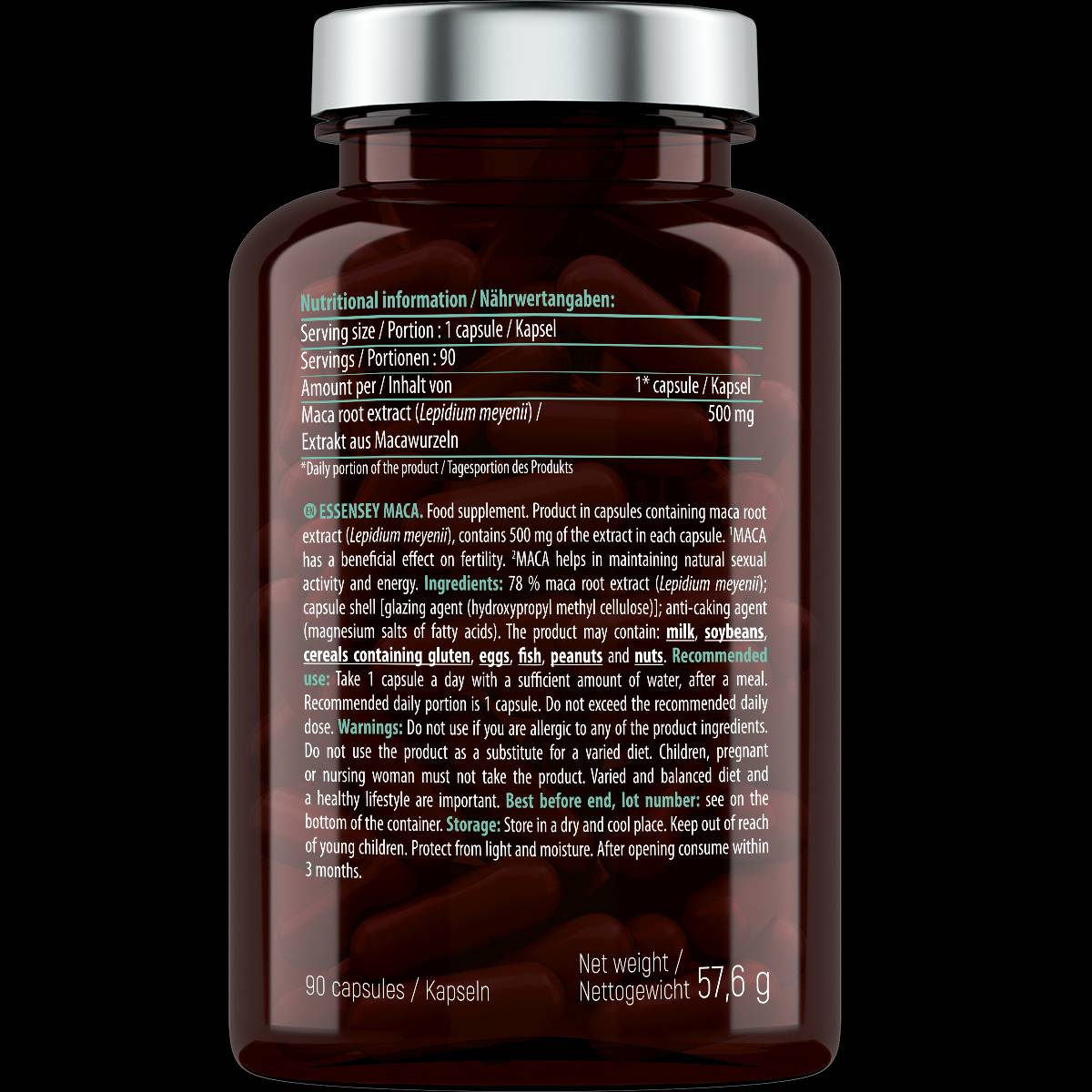 Maca 500 mg - 90 kapsul