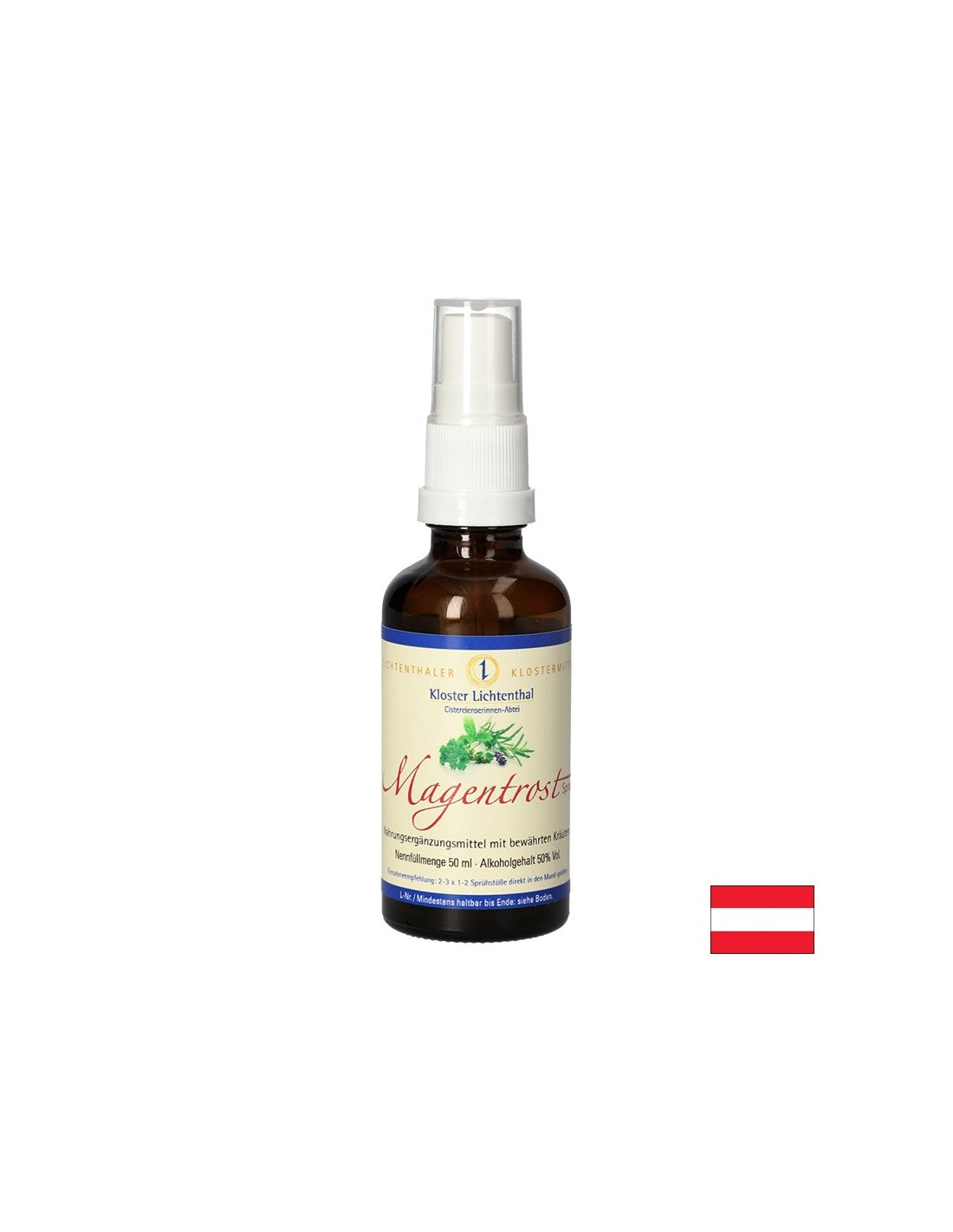 Formula za zeliščni želodec, 50 ml razpršila
