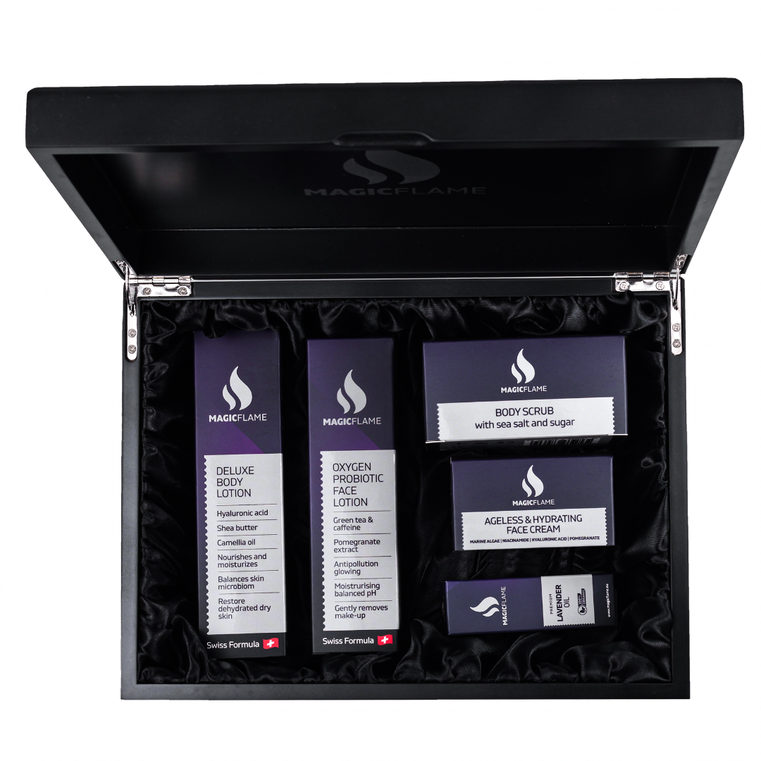 Luksuz, kozmetični komplet švicarskega magicflame