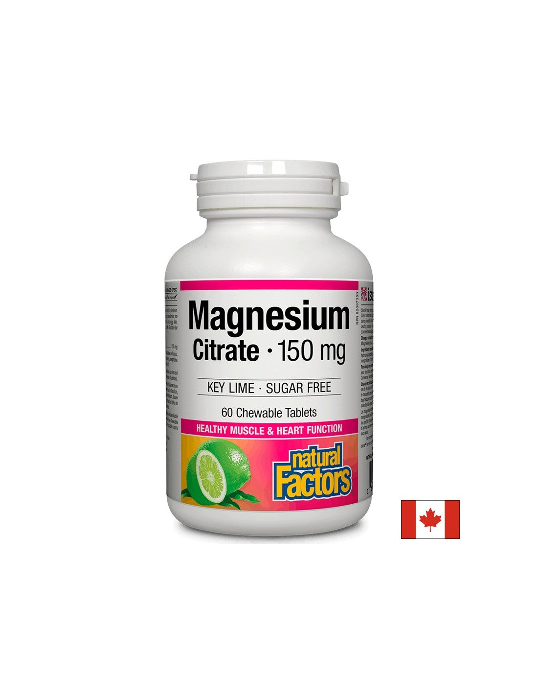 Magnezijev citrat 150 mg - 60 žvečilnih tablet