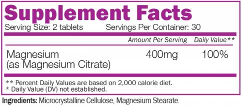 Magnezijev citrat 400 mg - 60 tablet