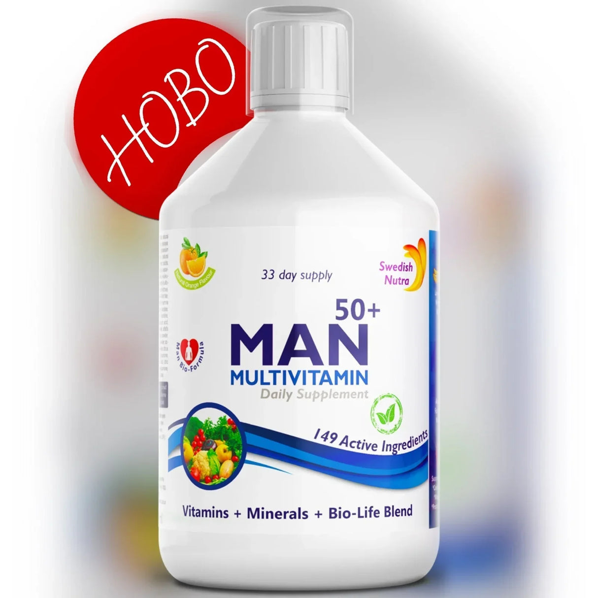 Man 50+ multivitamini za moške s kolagenom 1497 mg - 149 aktivnih sestavin /500 ml /