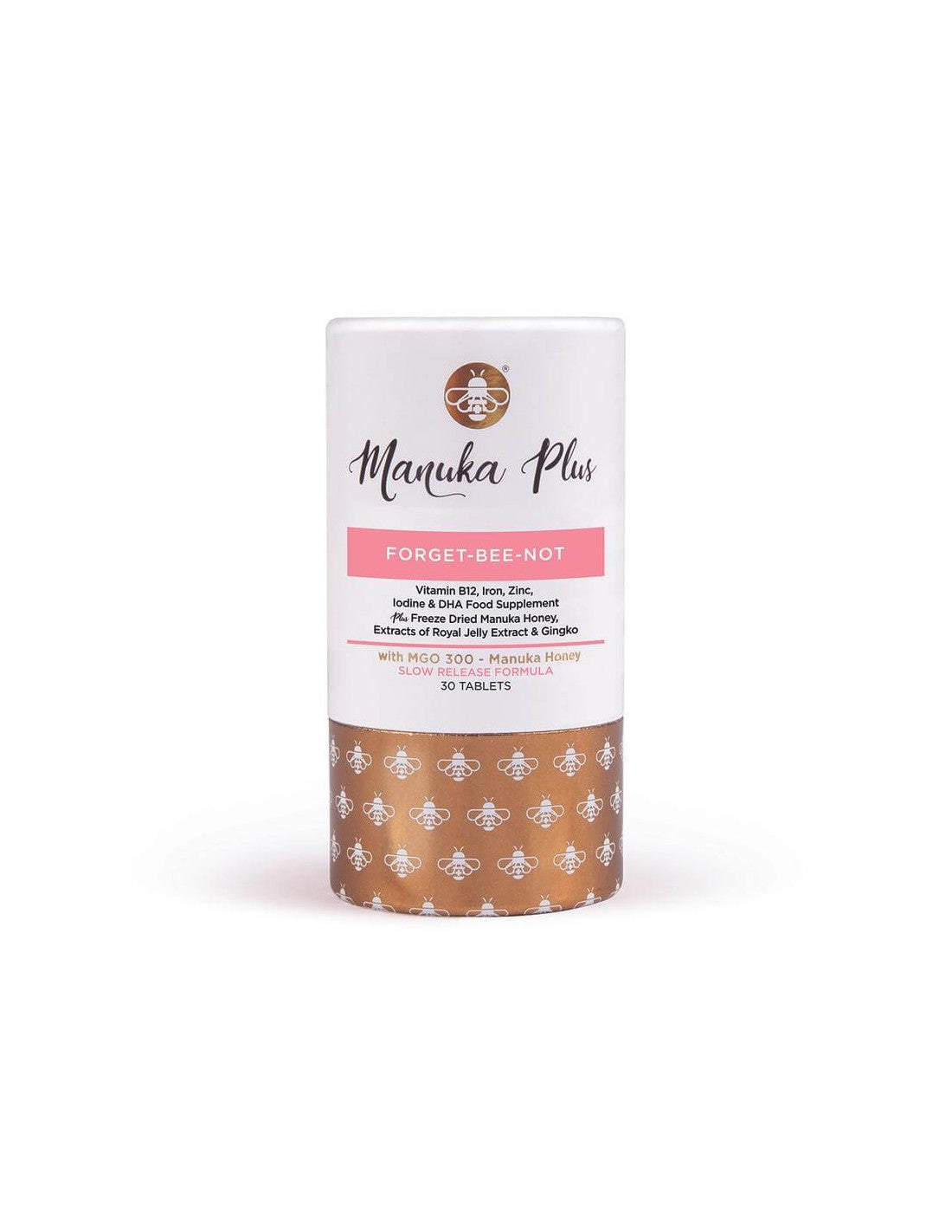 Manuka Plus® Pozabilno-ne-ne / močna pomnilniška formula z Manuka Honey, MGO 300, 30 tablet