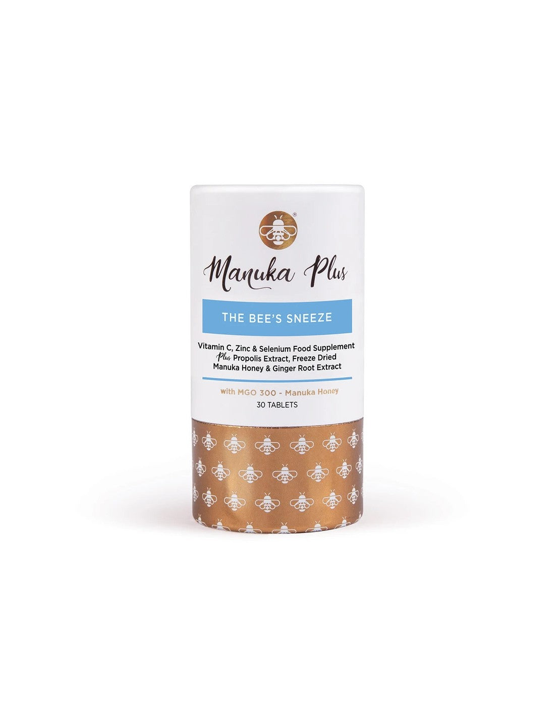 Manuka Plus® Čebelji kihanje/ formula za močno imuniteto z Manuka Honey MGO 300 x 30 tablete