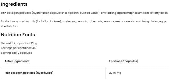 Morski kolagen 2040 90 kapsul