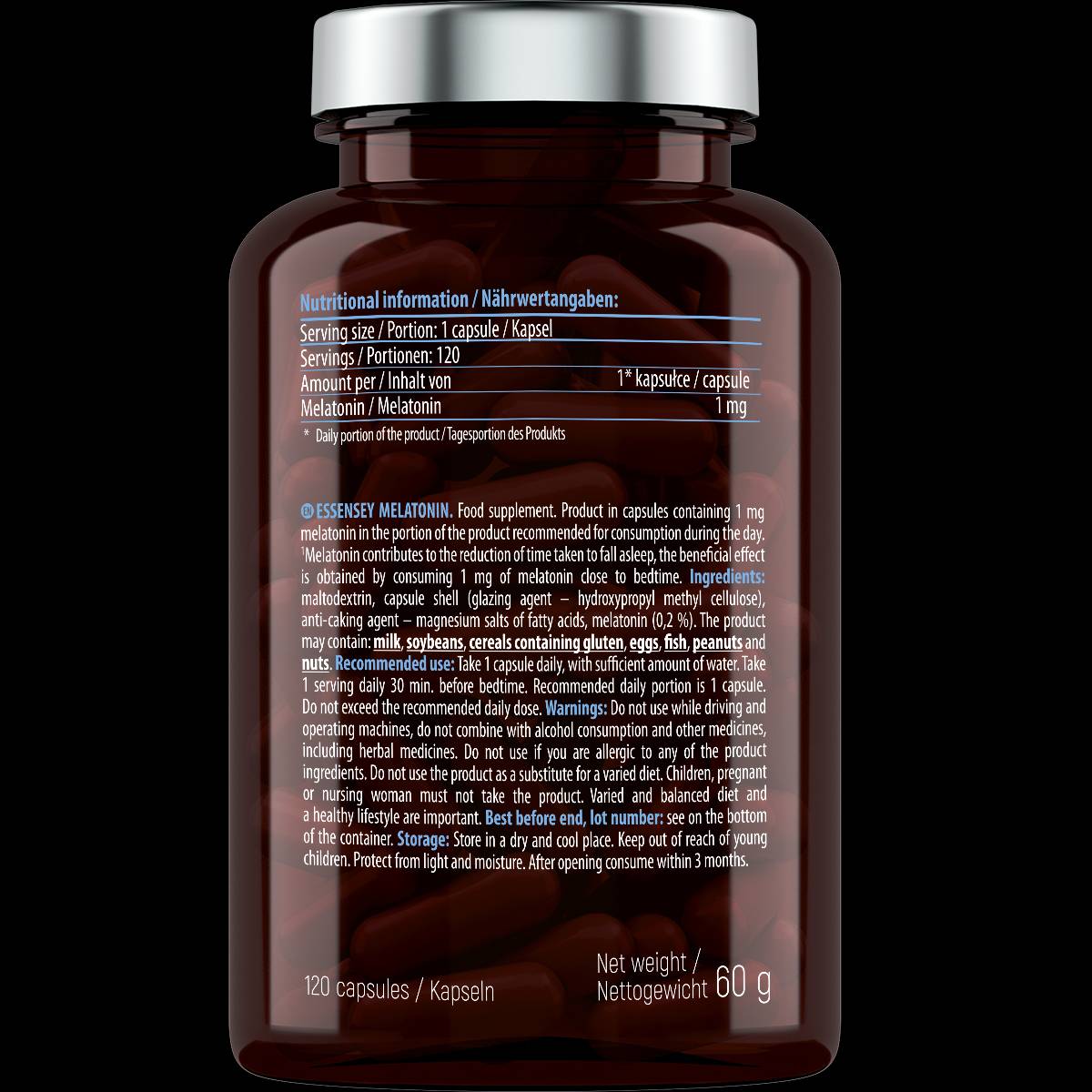 Melatonin 1 mg - 120 kapsul