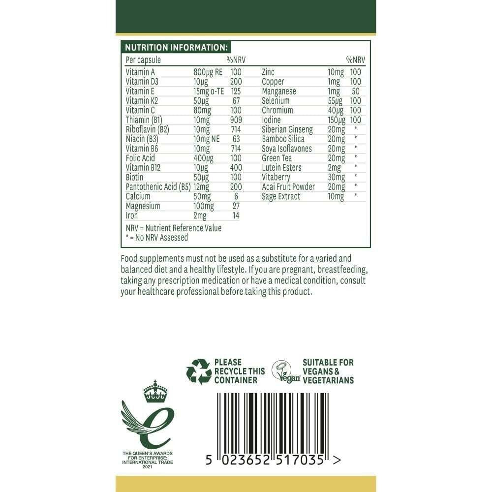 Kompleks menopavze (Formula za podporo menopavzi) 30 kapsule Naturesaid