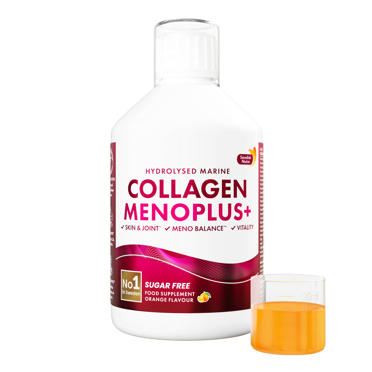 MenoPlus+ ribji kolagen 10.000 mg za ženske 40+ | 500 ml