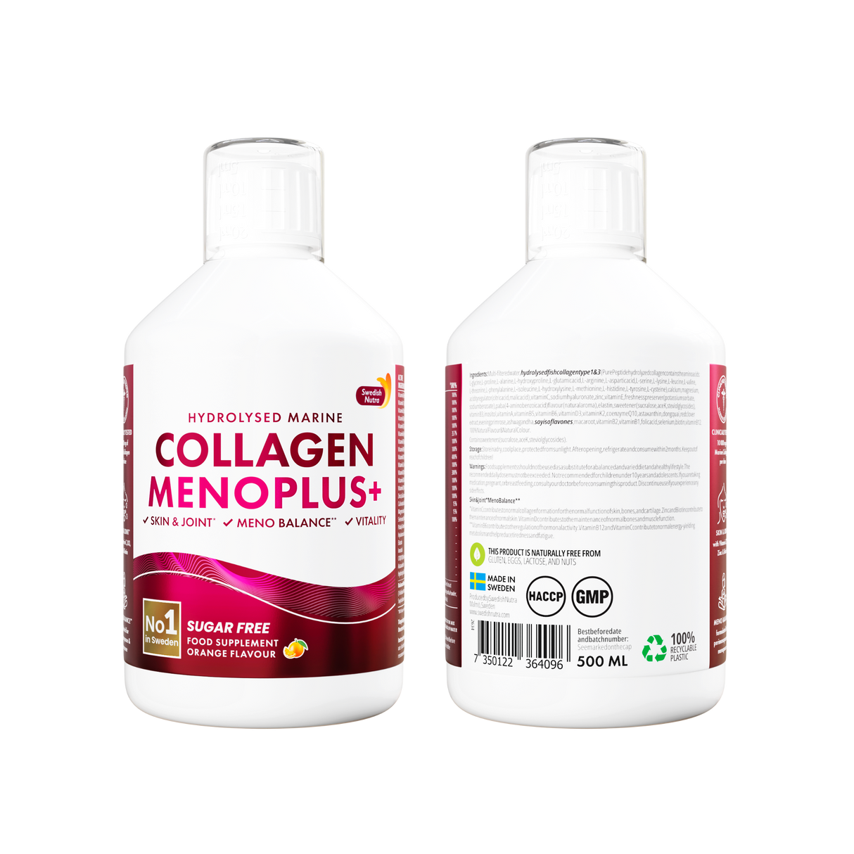 MenoPlus+ ribji kolagen 10.000 mg za ženske 40+ | 500 ml