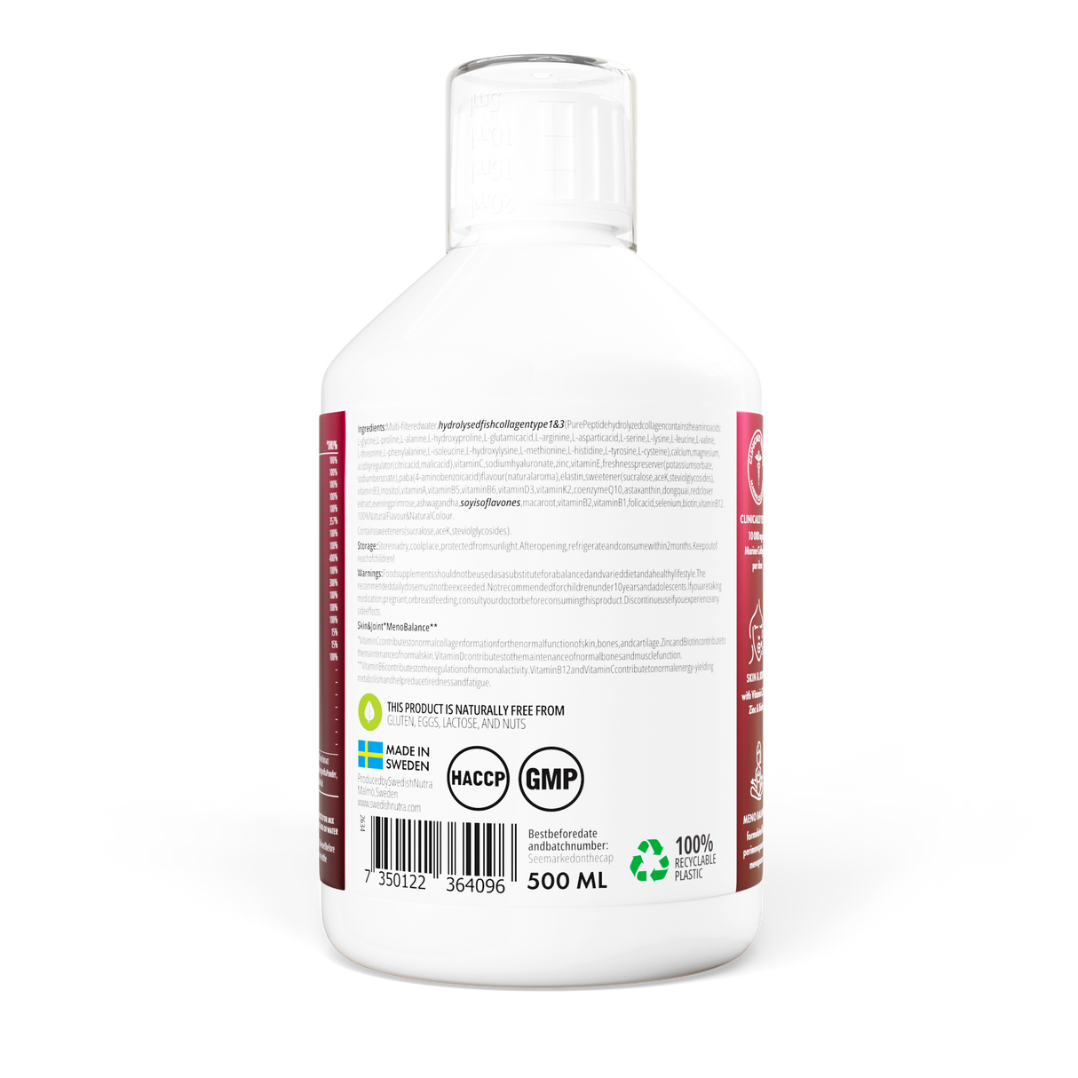 MenoPlus+ ribji kolagen 10.000 mg za ženske 40+ | 500 ml