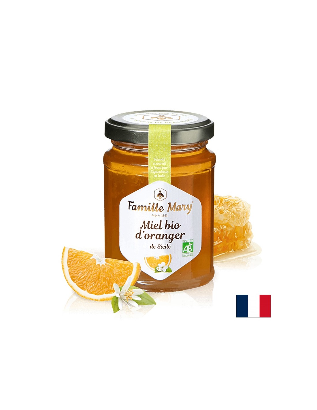Organski med iz oranžnih cvetov - Miel Bio d'Orange, 230 g
