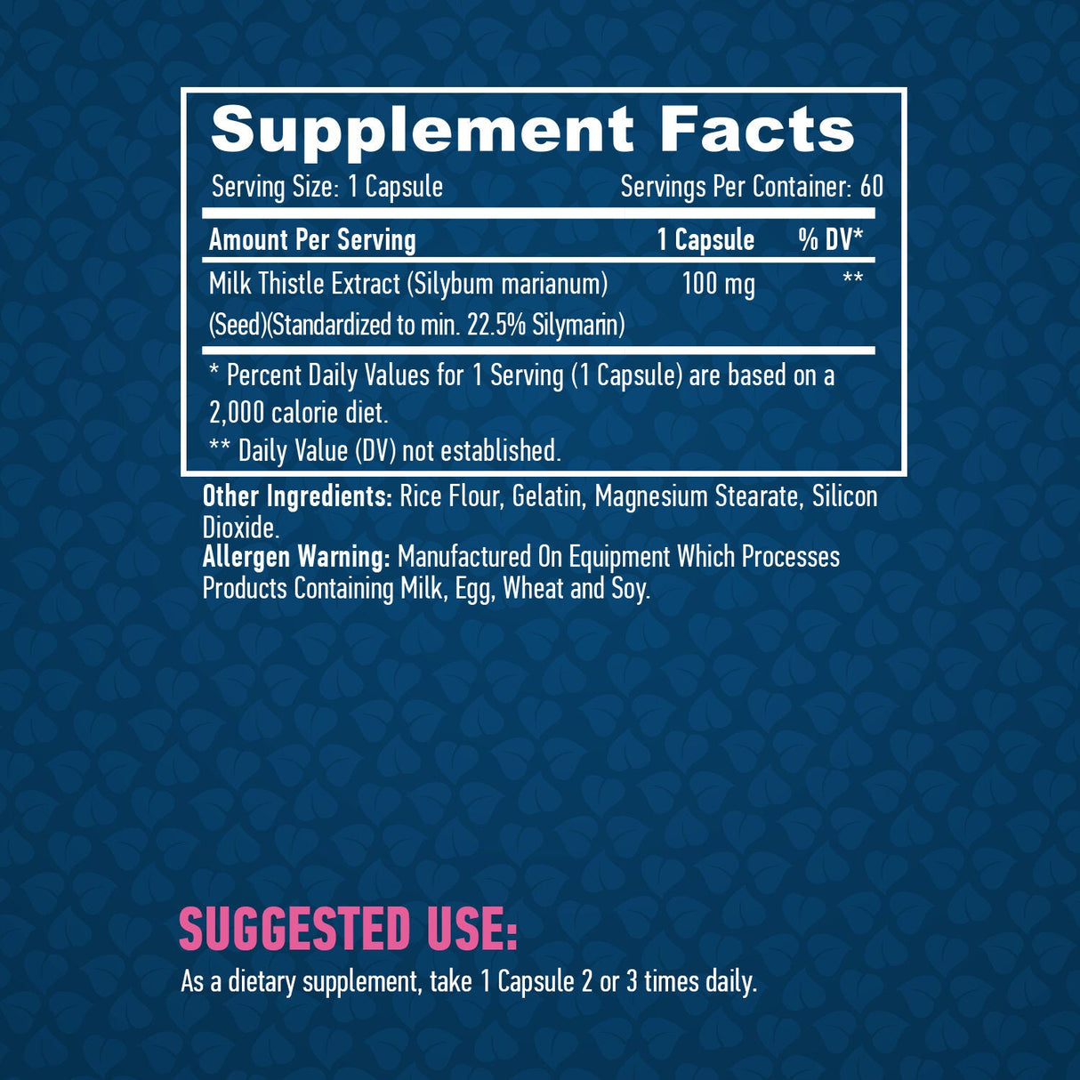 Mlek Thistle 100mg. / 60 VCAPS.
