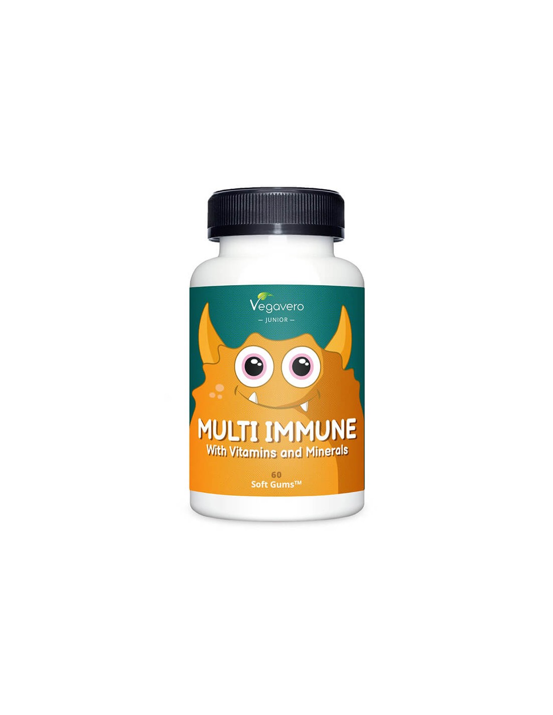 Multi Immune with Vitamins and Minerals - Multiimmune vitamini in minerali za otroke, 60 gelastih tablet <tc>Vegavero</tc>