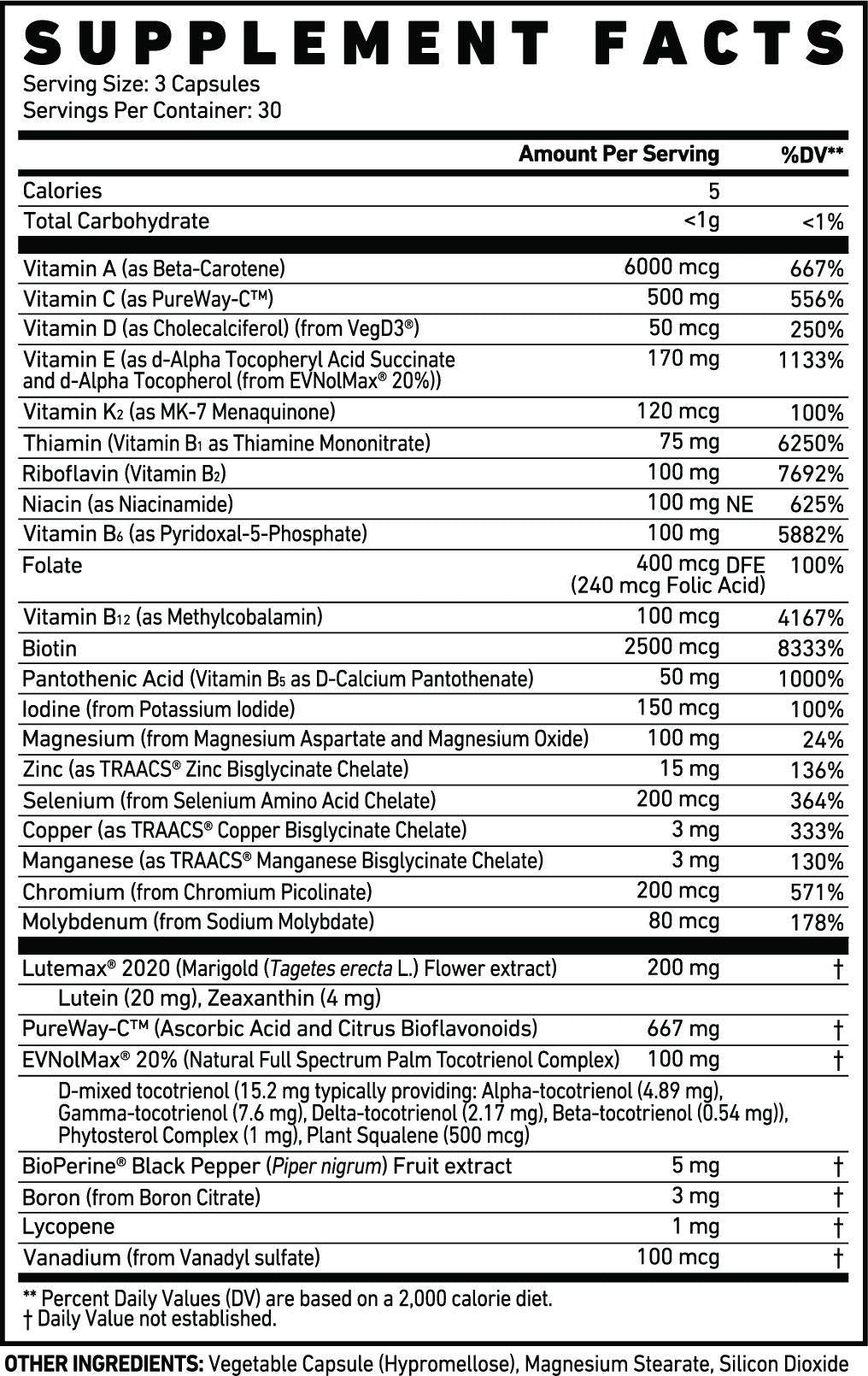 Multi | Športni vitamini in minerali - 90 kapsul