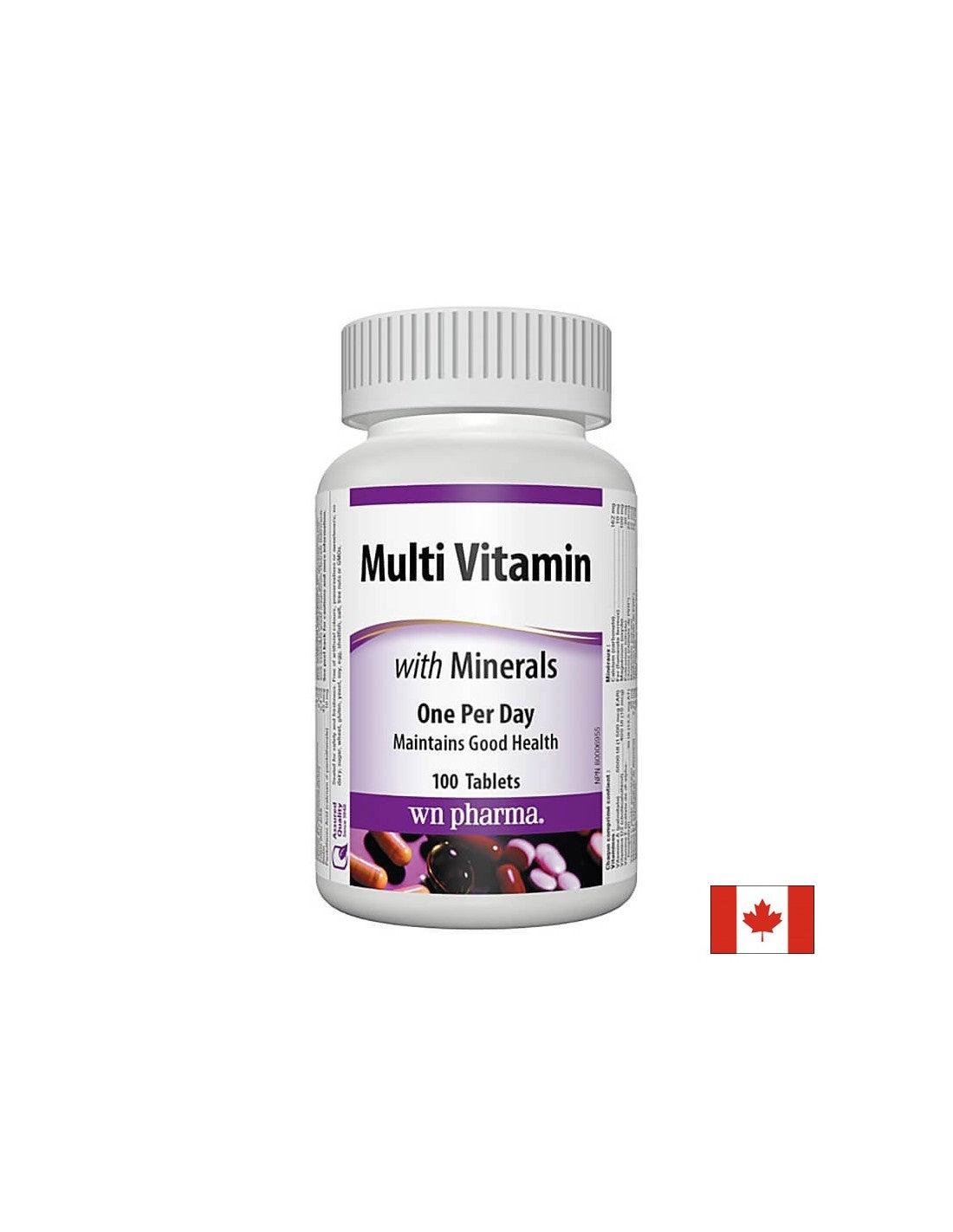 Multi Vitamin with Minerals - Multivitamini + minerali, 100 tablet <tc>Webber Naturals</tc>