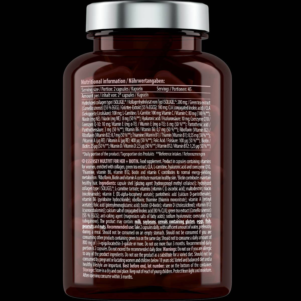 Multivit za njen + biotin - 90 kapsul