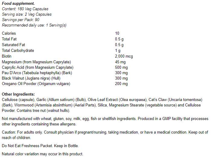 Podpora Candida | Candida jasno - 90 kapsul