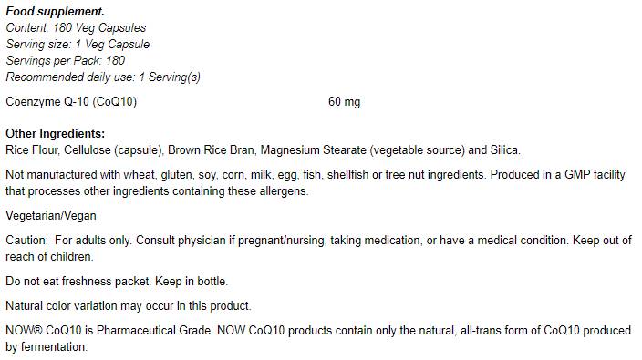 CoQ10 60 mg - 60 kapsul