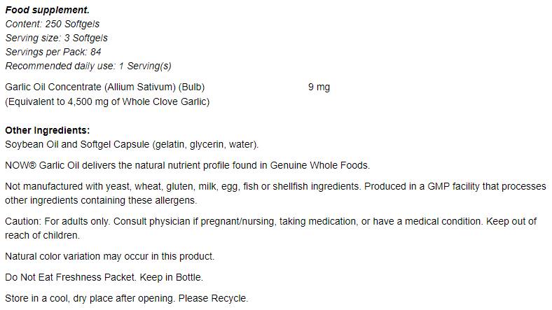 Česnovo olje 1500 mg - 100 gel kapsul